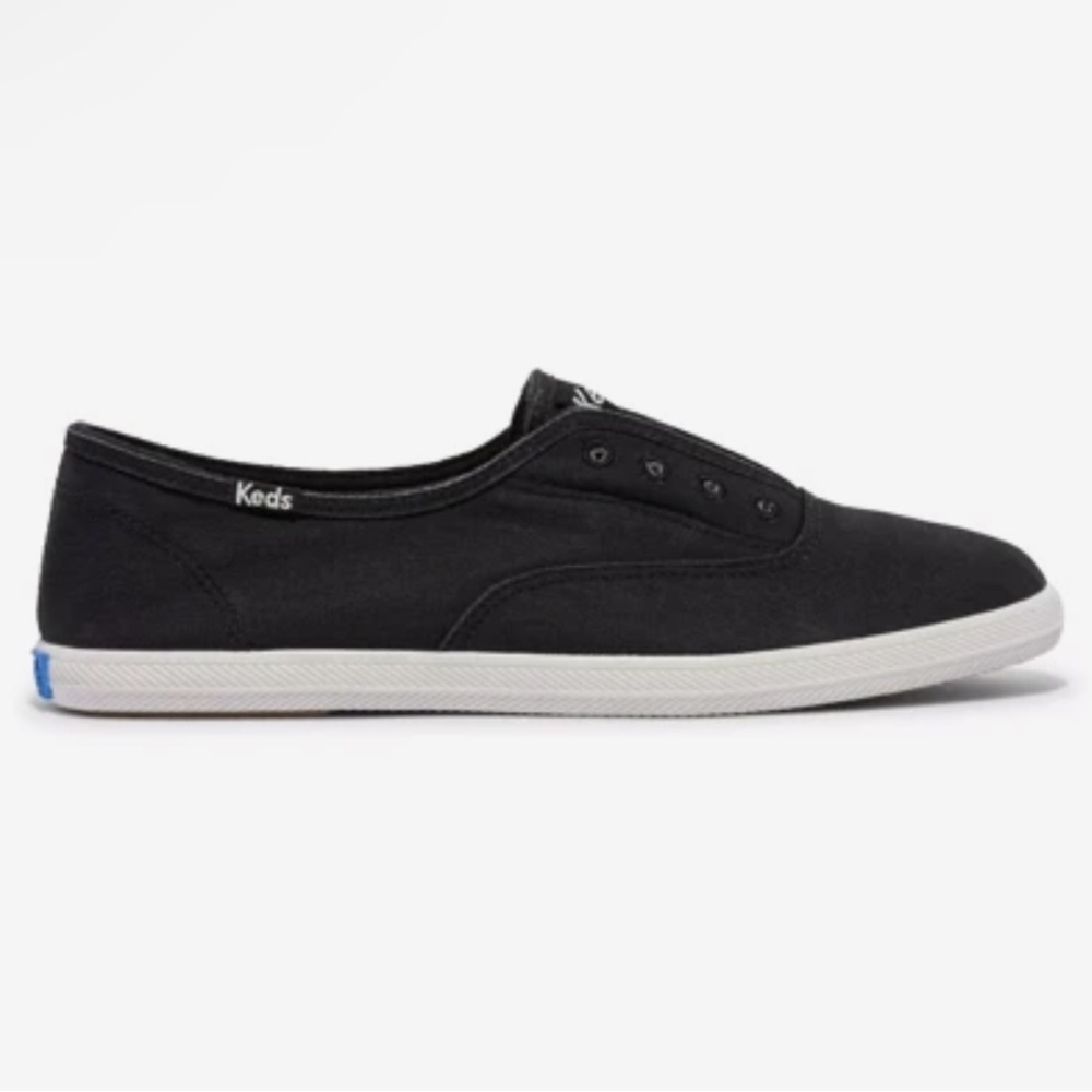 Keds Chillax Washable Organic Cotton Slip On Sneaker in Charcoal Women’s 11